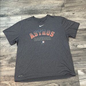 Houston Astros Nike Dri-Fit MLB Short Sleeve T Shirt Men’s Size XXL GRAY #39
